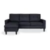 Sofá MILKA con Chaise Long Negro - Sillones y sofás, Uruguay | Soy Hogar, vista 2 de 8