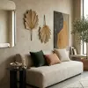 Hoja Modelo Palma en Madera natural - Decoración de pared, Uruguay | Indrana, vista 5 de 8