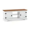 Rack 2 Puertas Línea Naturale 110 cm - Blanco/Roble en Multicolor - Muebles para TV, Uruguay | La Cueva Muebles, vista 8 de 12