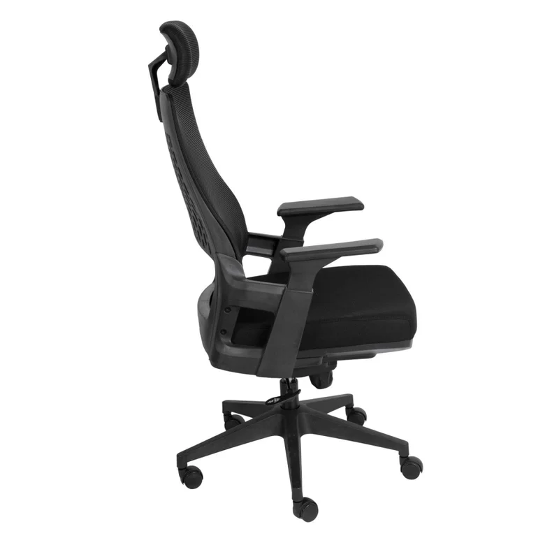 Silla De Oficina Malla Negro Lombardi en Negro - Sillas de escritorio, Uruguay | Divino, vista 7