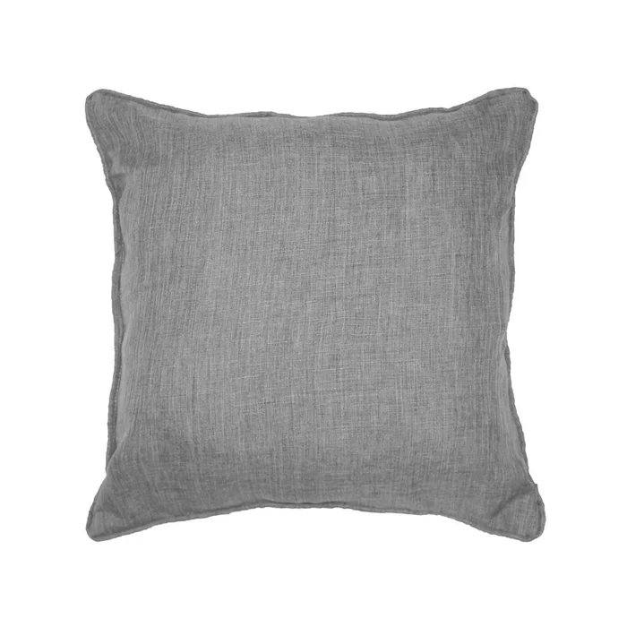Almohadón C/ribete Algodon Gris Ank en Gris - Textiles, Uruguay | Divino