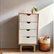 Cajonera 4 C Mel/gris Linea Nordica en Madera Maciza
