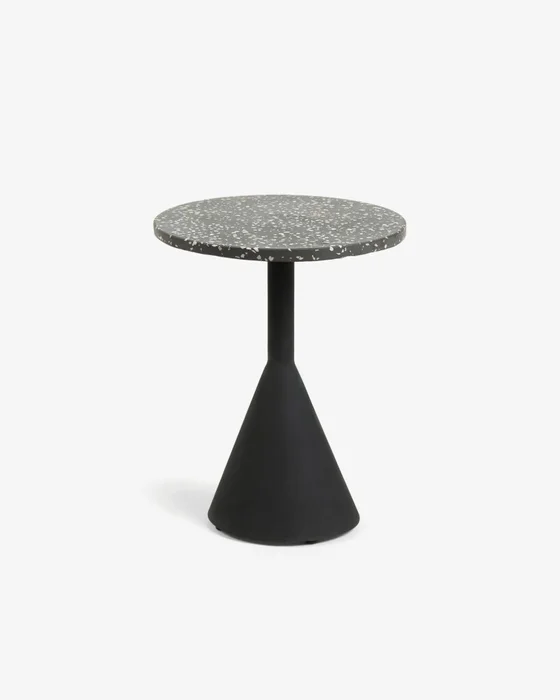 Mesa auxiliar Delano Ø 40 cm negro en Negro - Mesas de arrimo, Uruguay | Kavehome