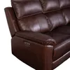 Recliner Eléctrico 3 Cuerpos Cuero-y-simil-cuero Marron Joshua en Marrón - Sillones y sofás, Uruguay | Divino, vista 8 de 10