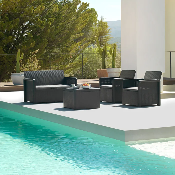 Juego De Jardin Nassau Storage Grafito - Muebles para el exterior, Uruguay | Castro, vista 2