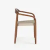 Silla Nina madera maciza eucalipto acabado nogal y cuerda beige en Marrón - Sillas, Uruguay | Kavehome, vista 7 de 7
