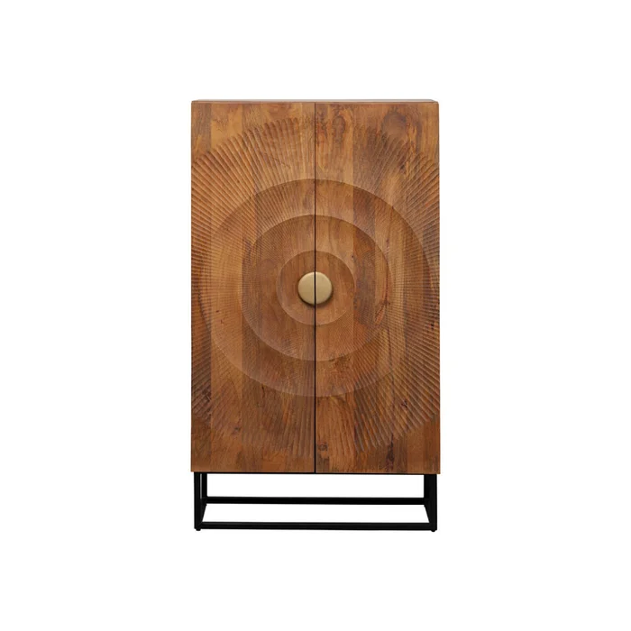 Armario Madeira Claro 76x140cm en Marrón - Bibliotecas, Uruguay | Koz