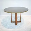 Mesa Elma Redonda 120cm - Madera Maciza y Vidrio Sobrepuesto - Mesas de comedor, Uruguay | Balton, vista 6 de 11