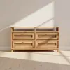 Comoda 4 Cajones Madera Natural-beige Trento en Madera natural - Cómodas, Uruguay | Divino, vista 1 de 5
