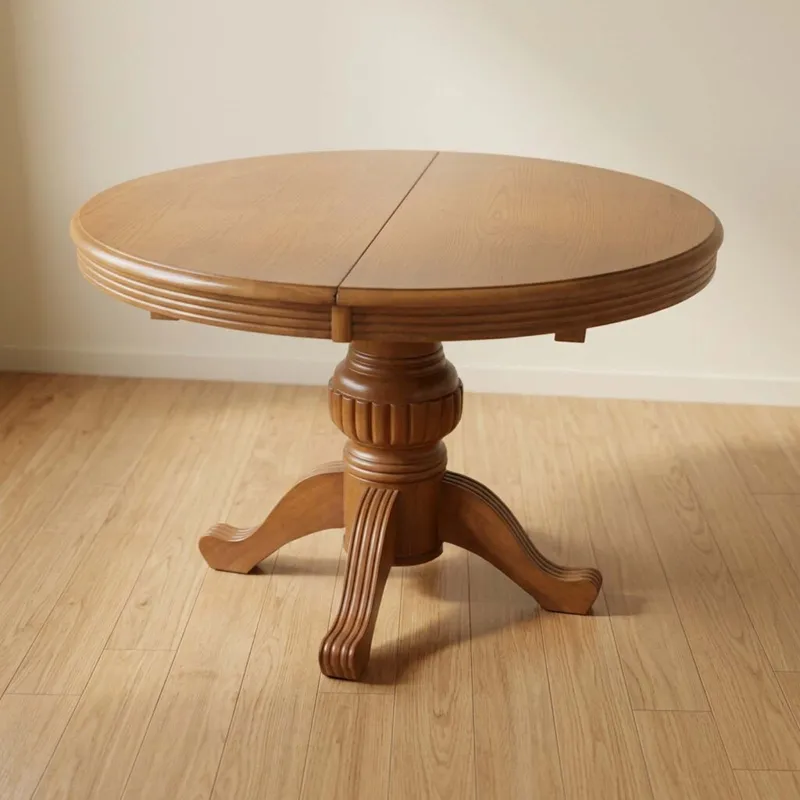 Mesa De Comedor Ext. Madera Marron Colonial en Marrón - Mesas de comedor, Uruguay | Divino