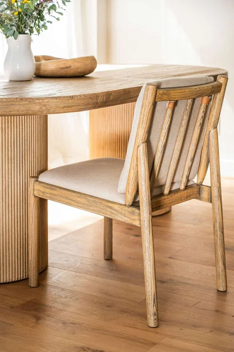 SILLA SAN FRANCISCO - FRESNO Y LINO en Beige - Sillas, Uruguay | La Iberica, vista 6