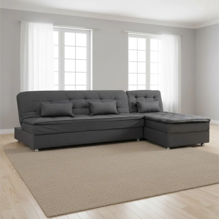 Sillón Tela Gris Penelope Grafito en Gris - Sillones y sofás, Uruguay | Divino