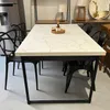 Mesa de Comedor Oxford Volakas Rectangular (Hierro Negro) 150 cm - Con Detalle - Mesas de comedor, Uruguay | Berna home, vista 3 de 4