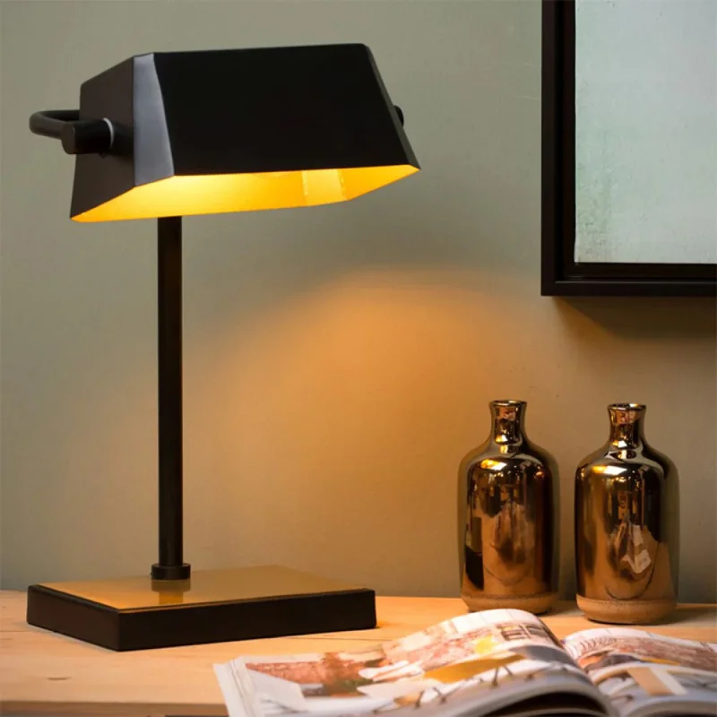 Lámpara de Mesa Turbin en Negro - Lámparas de mesa, Uruguay | Serlux, vista 6