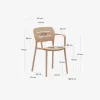 Silla de exterior apilable Morella - beige en Beige - Sillas, Uruguay | Kavehome, vista 10 de 10