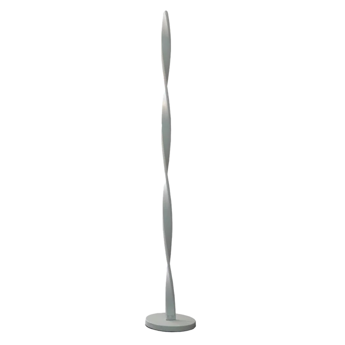 Lámpara Portátil de pie Torneada - LED 45W en Blanco - Lámparas de pie, Uruguay | Bascu House