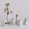 FLORERO LARGO DE RED D6x16CM CERAMICA BLANCO/NATURAL en Blanco - Jarrones, Uruguay | Koz, vista 3 de 3