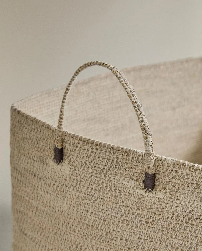 CESTA RECTANGULAR SEAGRASS en Beige - Canastos, Uruguay | Zara Home, vista 3