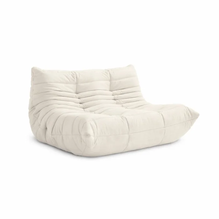 Sofá Togo Doble - Beige en Beige - Butacas, banquetas y puffs, Uruguay | Samic