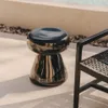 Mesa auxiliar Manya de cerámica negro Ø 38 cm en Negro - Mesas de arrimo, Uruguay | Kavehome, vista 3 de 6
