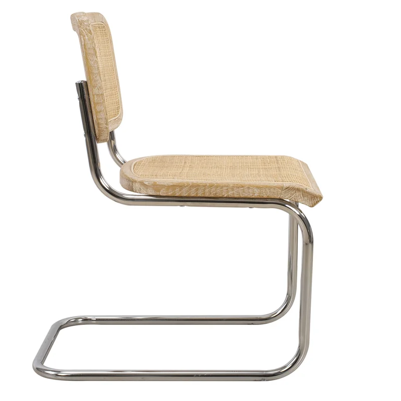 Silla Rattan-y-madera Natural-beige Bauhaus en Madera natural - Sillas, Uruguay | Divino, vista 3