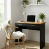 Escritorio Juvenil Mesa De PC 90cm Con Cajón Negro / Cinamomo en Multicolor - Escritorios y sillas de escritorio, Uruguay | Mulata, vista 1 de 6
