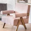 BUTACA SIGMA - OLMO Y TERCIOPELO ANTIMANCHAS en Rosa - Butacas, banquetas y puffs, Uruguay | La Iberica, vista 1 de 6