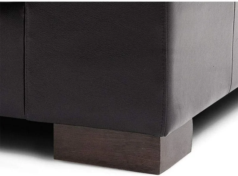 SOFA 100% CUERO - MODELO DOMINI - 4 CUERPOS - NEGRO en Negro - Sillones y sofás, Uruguay | Champagne Home, vista 3