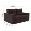 Sofa Cama 2 Plazas Abertura Frontal Ruedas Patas De Madera - Sillones y sofás, Uruguay | Soy Hogar, vista 10 de 10
