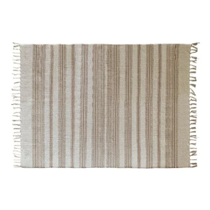ALFOMBRA 150X210CM FLECOS LINEAS NATURAL en Madera natural - Alfombras, Uruguay | Koz