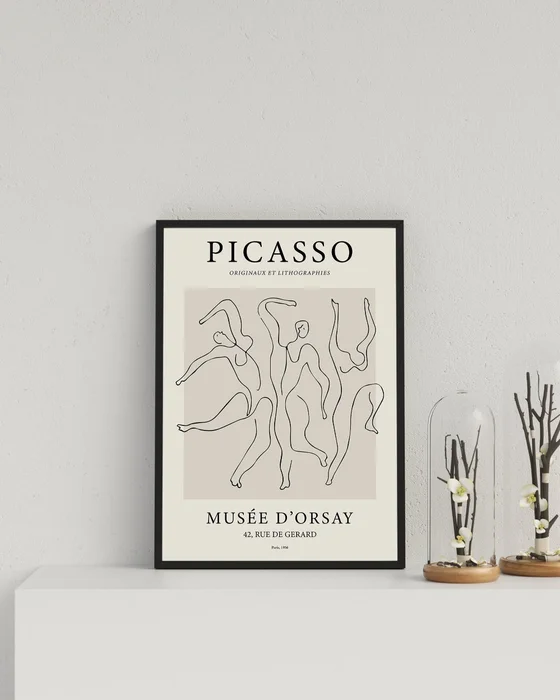 Pablo Picasso - The Three Dancers en Beige - Láminas, Uruguay | La Cuadrería, vista 3