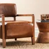 BUTACA WOOLY - WALNUT Y CUERO ITALIANO ENVEJECIDO - Butacas, banquetas y puffs, Uruguay | La Iberica, vista 14 de 22