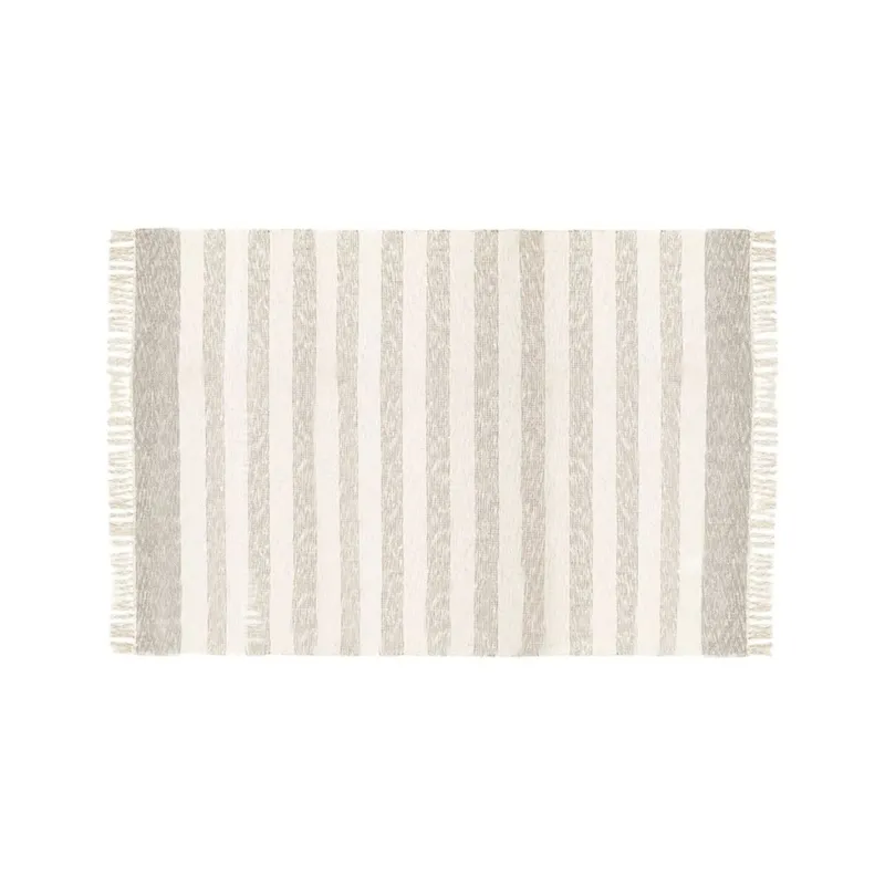 ALFOMBRA CON FLECOS AZUL/GRIS 122x178CM - Textiles, Uruguay | Decohogar