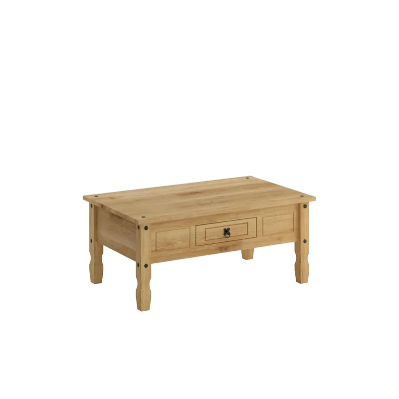 Mesa de Centro Living - Línea Monterrey - Natural en Madera natural - Mesas de living, Uruguay | Ecowood