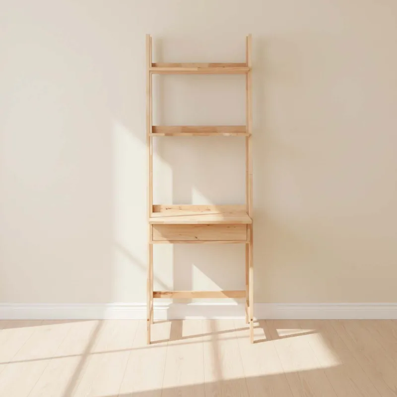 Estanteria Escritorio Madera Natural-beige Montana en Madera natural - Escritorios y sillas de escritorio, Uruguay | Divino