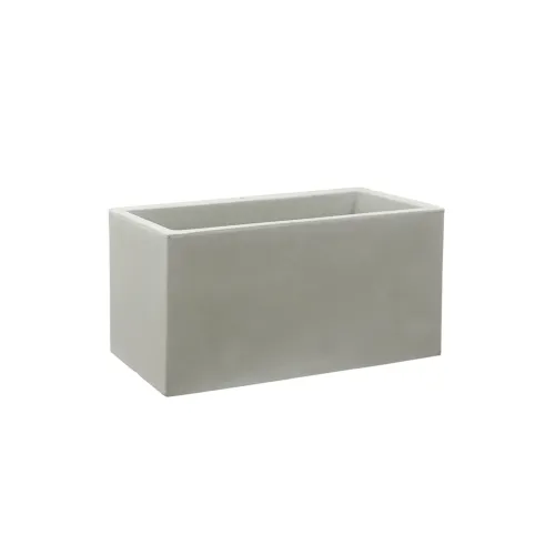 Maceta Plastico Blanco Cubo en Blanco - Jarrones, Uruguay | Divino
