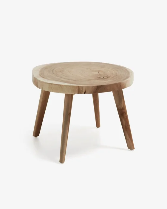 Mesa auxiliar Wellcres Ø 65 cm en Madera natural - Mesas de arrimo, Uruguay | Kavehome