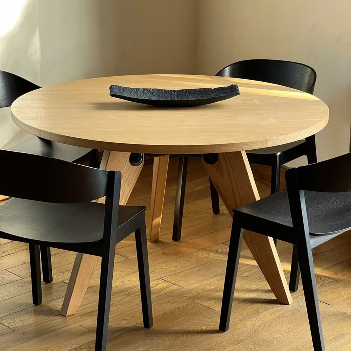 Mesa de comedor Gueridon 120 cm - Negro en Negro - Mesas de comedor, Uruguay | Samic, vista 2