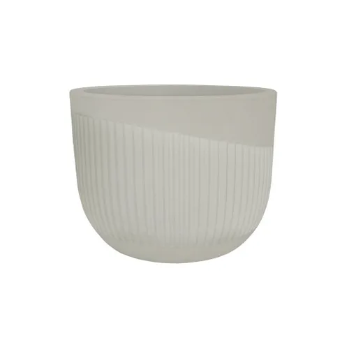 MACETA SPELLO RISCHIO BLANCA 15X15CM en Blanco - Macetas, Uruguay | Decohogar