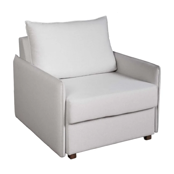 Sofá Cama 1 Cuerpo Tela Gris Lucca en Gris - Sillones y sofás, Uruguay | Divino, vista 2