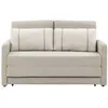 SOFA CAMA 1.46 MTS - PARRILLA EXTENSIBLE - TELA BEIGE - ALMOHADONES PEQUEÑOS EN TELA CLARA en Beige - Sillones y sofás, Uruguay | Champagne Home, vista 1 de 4