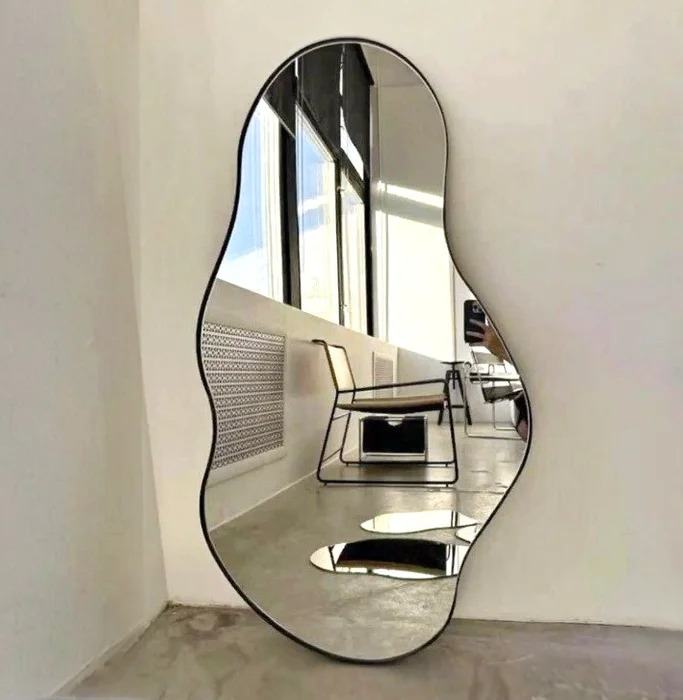 ESPEJO FLOW en Negro - Dormitorio, Uruguay | Casa Ernesta