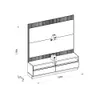 Rack con Panel Modular Sao Paulo 180cm con Led MDF/MDP - Muebles para TV, Uruguay | Balton, vista 10 de 11