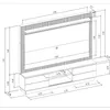 Rack con Panel Guararapes 215cm con kit Led MDF/MDP en Off-white - Muebles para TV, Uruguay | Balton, vista 11 de 12