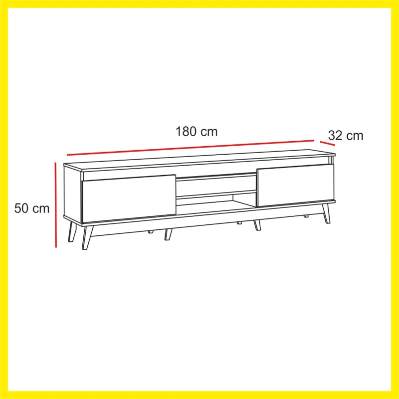 Producto: Rack 318 de AMARELO - Muebles para TV, Uruguay | Amarelo, vista 3
