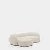 Sofá modular Martina 3 plazas de chenilla con chaise longue derecho color crudo 287 cm en Off-white - Sillones y sofás, Uruguay | Kavehome, vista 1 de 8