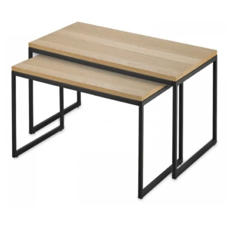 Set Mesas Rectangular AMBAR en Madera natural - Mesas de living, Uruguay | Finkel