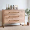 COMODA SUR - ALAMO Y HIERRO ORO VIEJO en Madera natural - Bibliotecas, Uruguay | La Iberica, vista 1 de 9