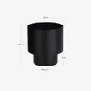 Macetero redondo Mash metal negro Ø 28 cm en Negro - Macetas, Uruguay | Kavehome, vista 7 de 7