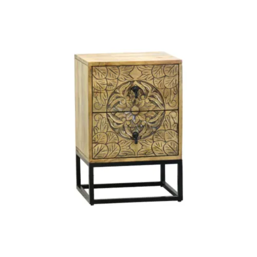 M-114 Mesa de luz 45x40x68 en Madera natural - Mesas de luz, Uruguay | Victoriana